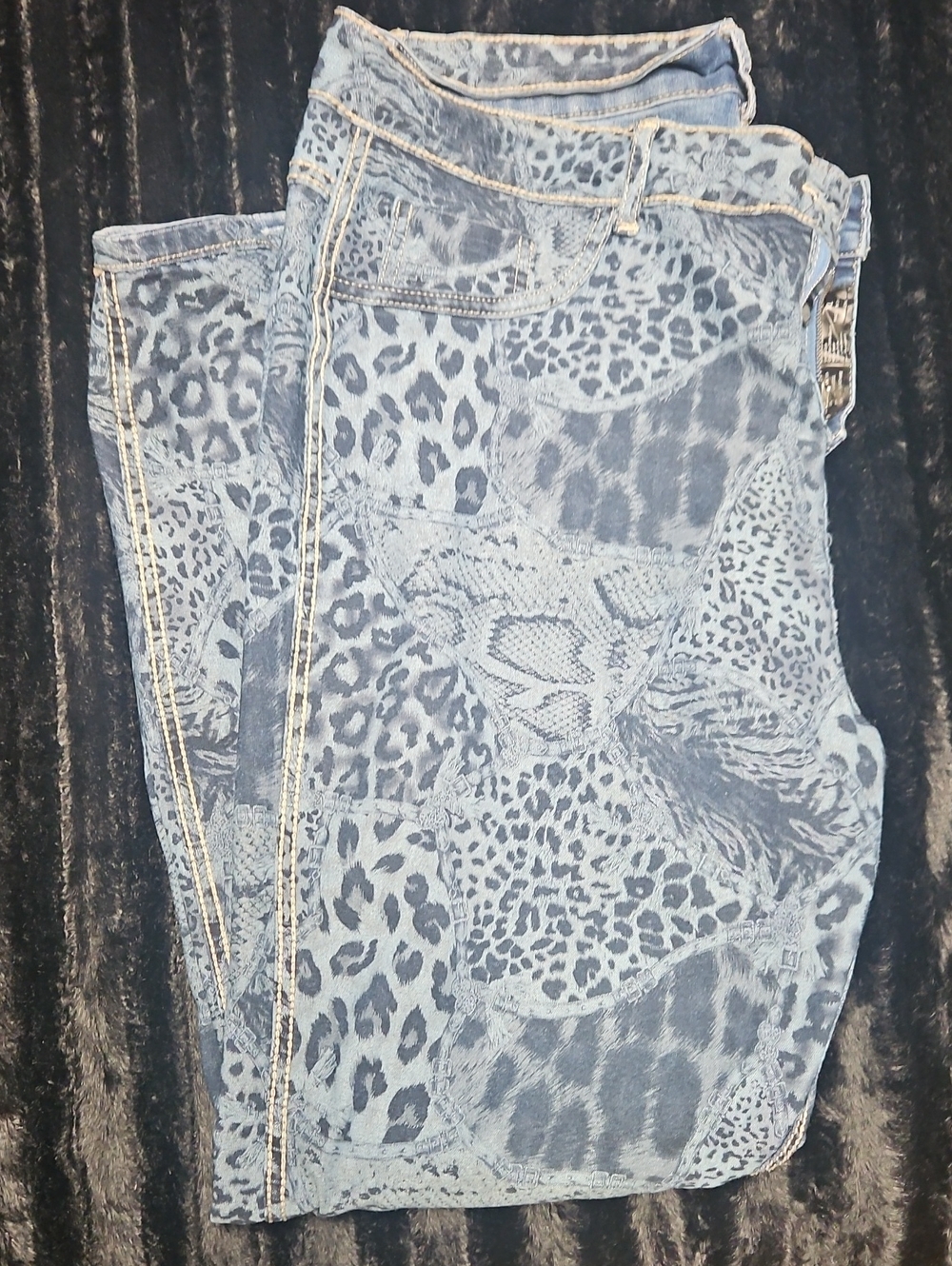 Women’s Light Blue Denim Reversable  Jeans - Picture 5 of 5